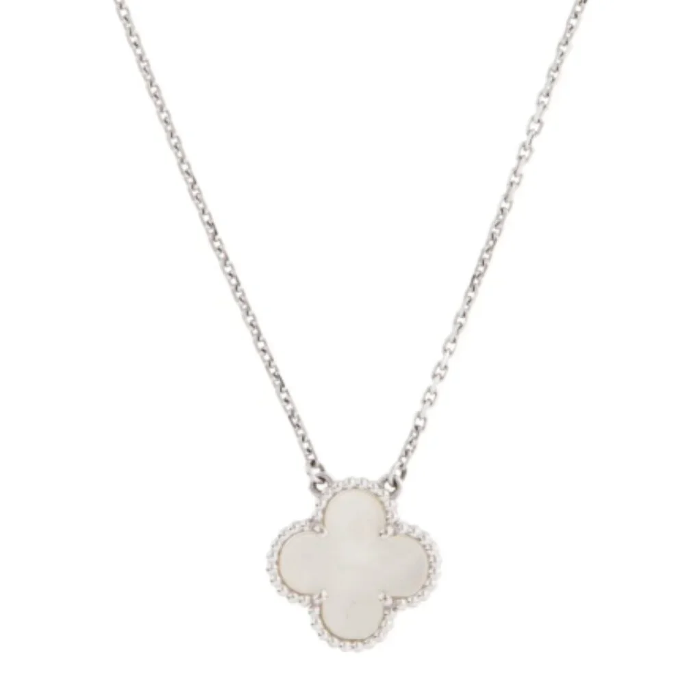 Van Cleef & Arpels Mother of Pearl Vintage Alhambra Pendant Necklace - Picture 1 of 7